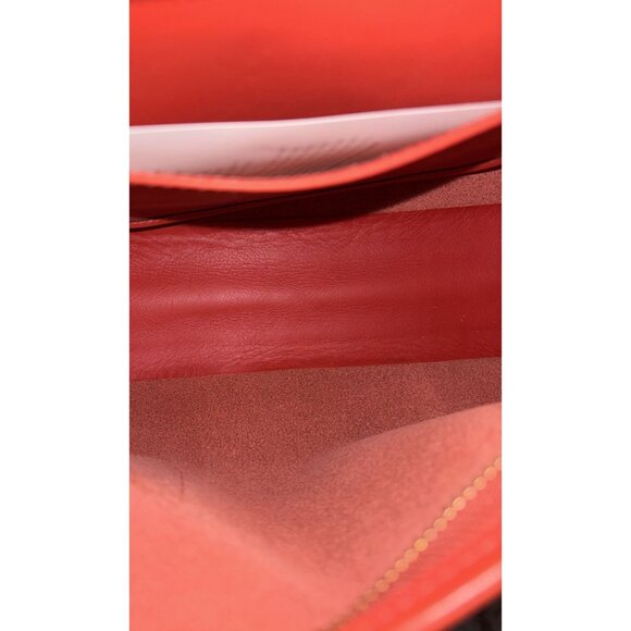 Coach Vermillion Leather Madison 2011 Re-edition Satchel Handbag Boston Bag Tote - Picture 8 of 8